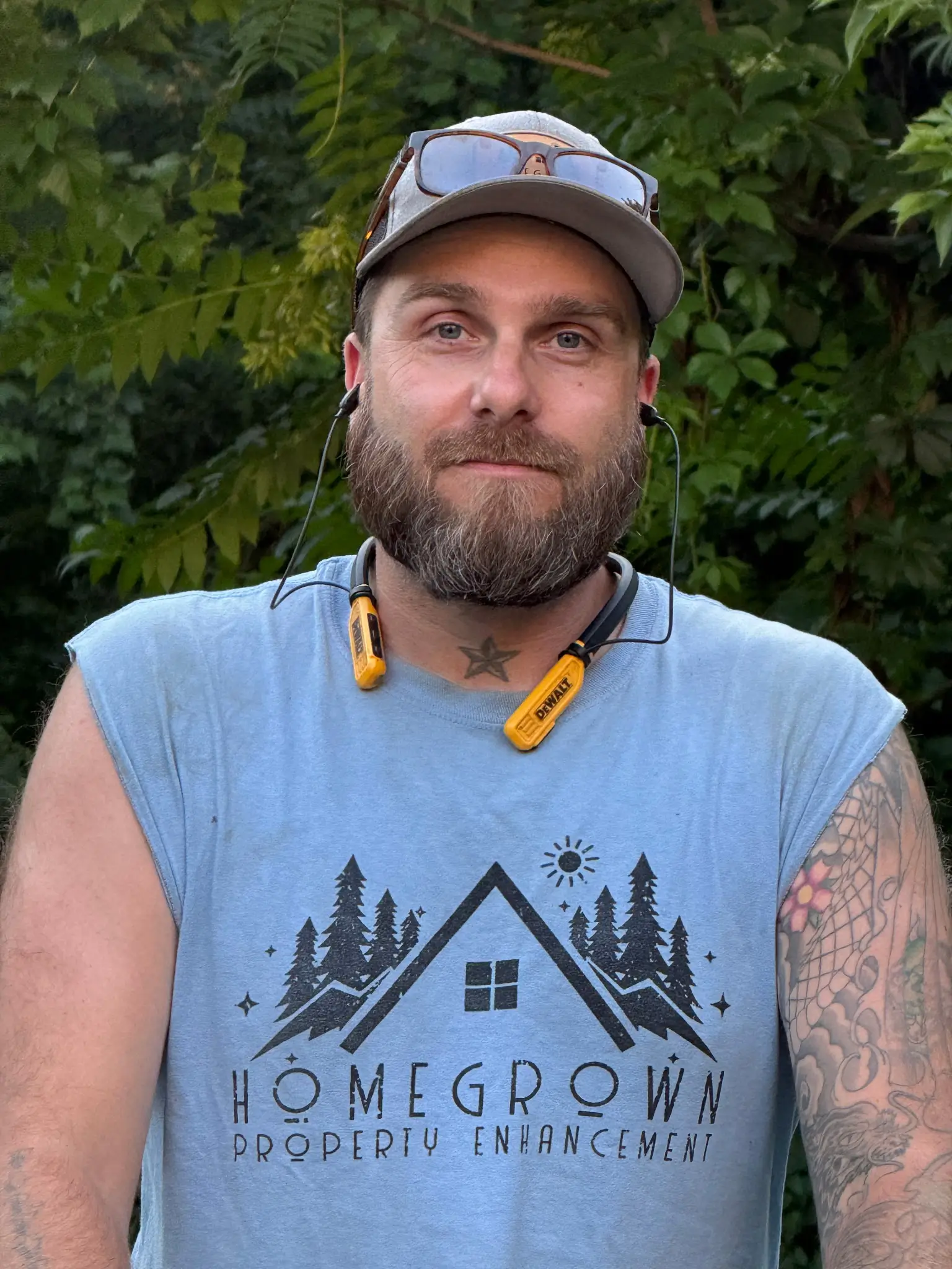 Ben West, owner of Homegrown Property Enhancement, providing landscaping in Hamilton